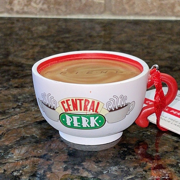 NWT Hallmark Friends Central Perk Coffee Cup Christmas Tree Ornament - Picture 2 of 4